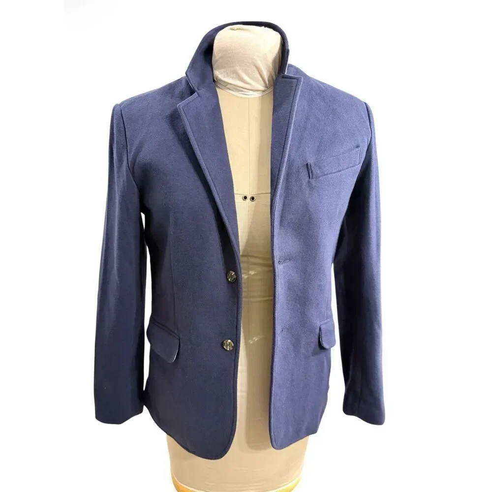 Tommy Hilfiger Boys Knit Navy Blazer Gingham Lining Large (16-18)